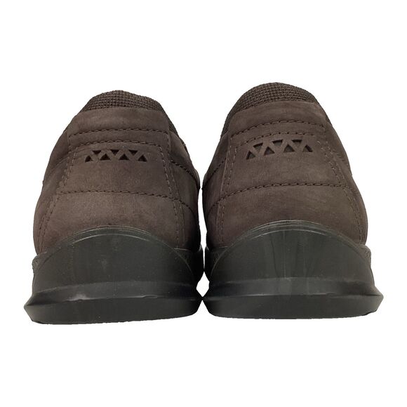 Ecco Fusion - Men's Sz 46(US 12-12.5) Brown Leather - Low Pull-On Sneakers - Picture 3 of 8